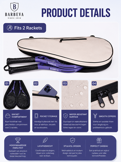 BARBEVA Premium Tennis & Padel Tas